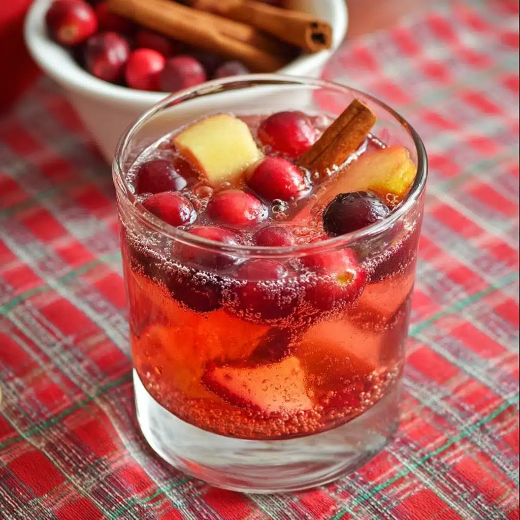Cinnamon Apple Cranberry Mimosa Recipe - Recipe Image