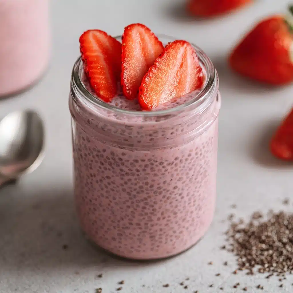Strawberry Chia Seed Pudding with Coconut Milk Recipe - Recipe Image
