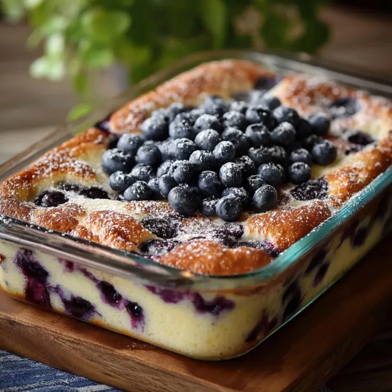 Blueberry Buttermilk Pancake Casserole Recipe