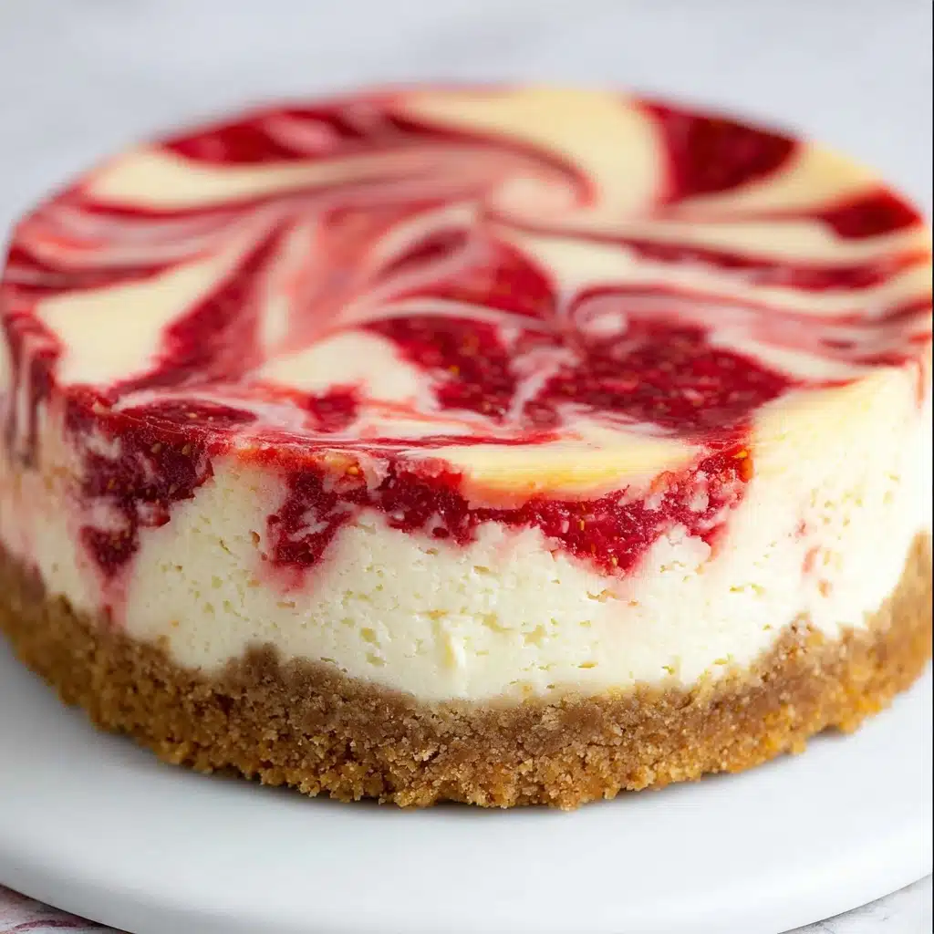 Strawberry Swirl Cheesecake Recipe - Recipe Image