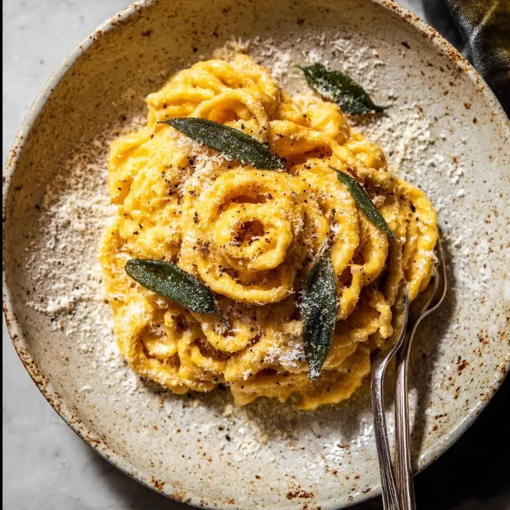 Sage Brown Butter Pumpkin Pasta Alfredo Recipe