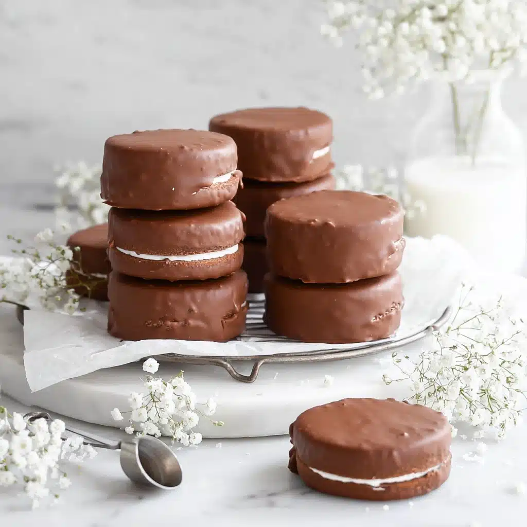 Mini Chocolate Cakes with Marshmallow Recipe - Recipe Image