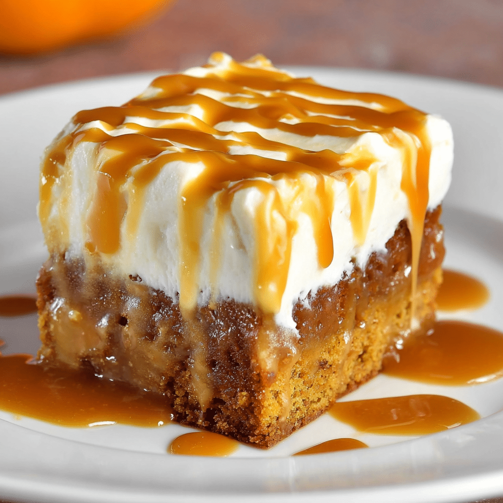 Salted Caramel Pumpkin Cake Recipe - Recipe Image