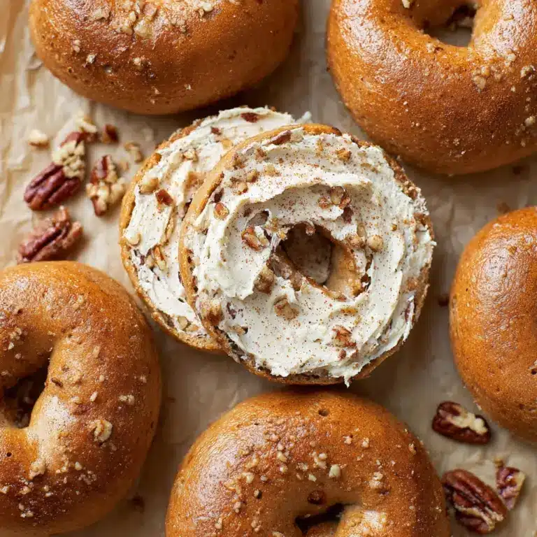 Homemade Pumpkin Bagels Recipe