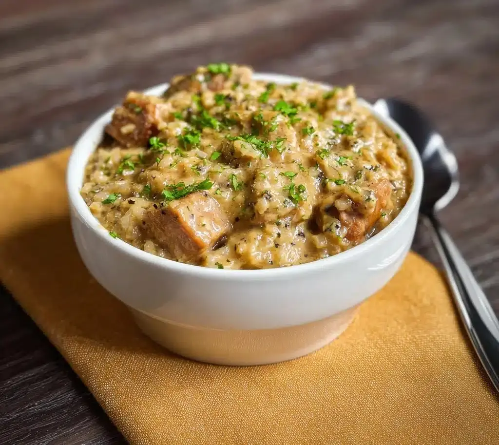 One Pan Smothered Chicken and Rice Recipe
