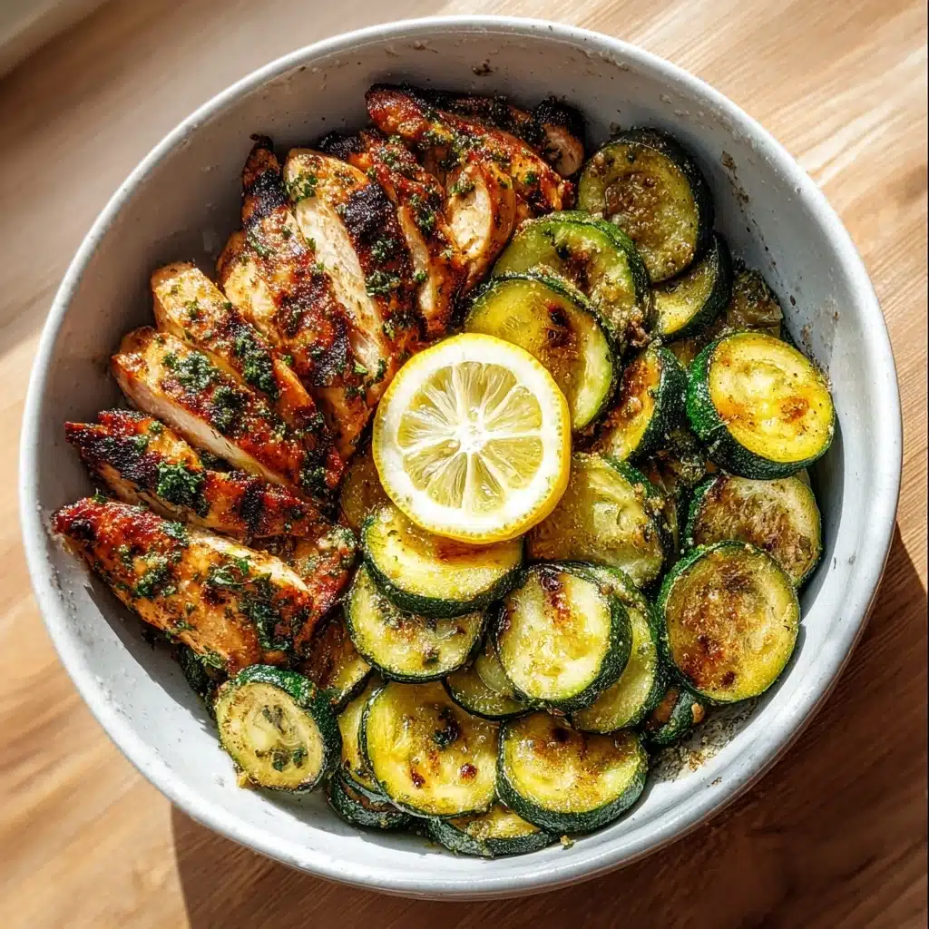 Easy Asado Chicken with Lemon Zucchini Sauté Recipe - Recipe Image