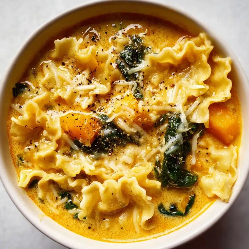 Butternut Squash Lasagna Soup with Kale & Mozzarella Recipe