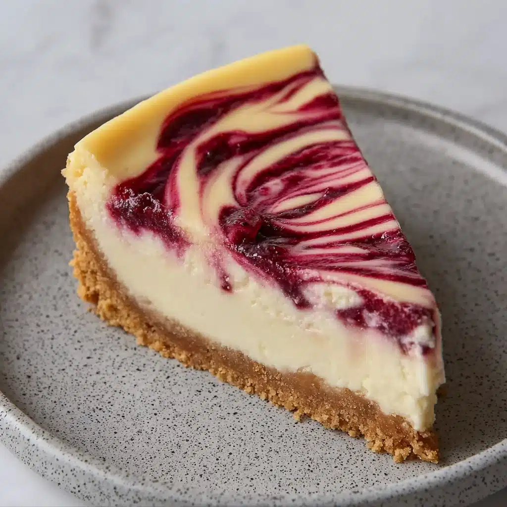 Best Baked Lemon Raspberry Cheesecake Recipe - Recipe Image