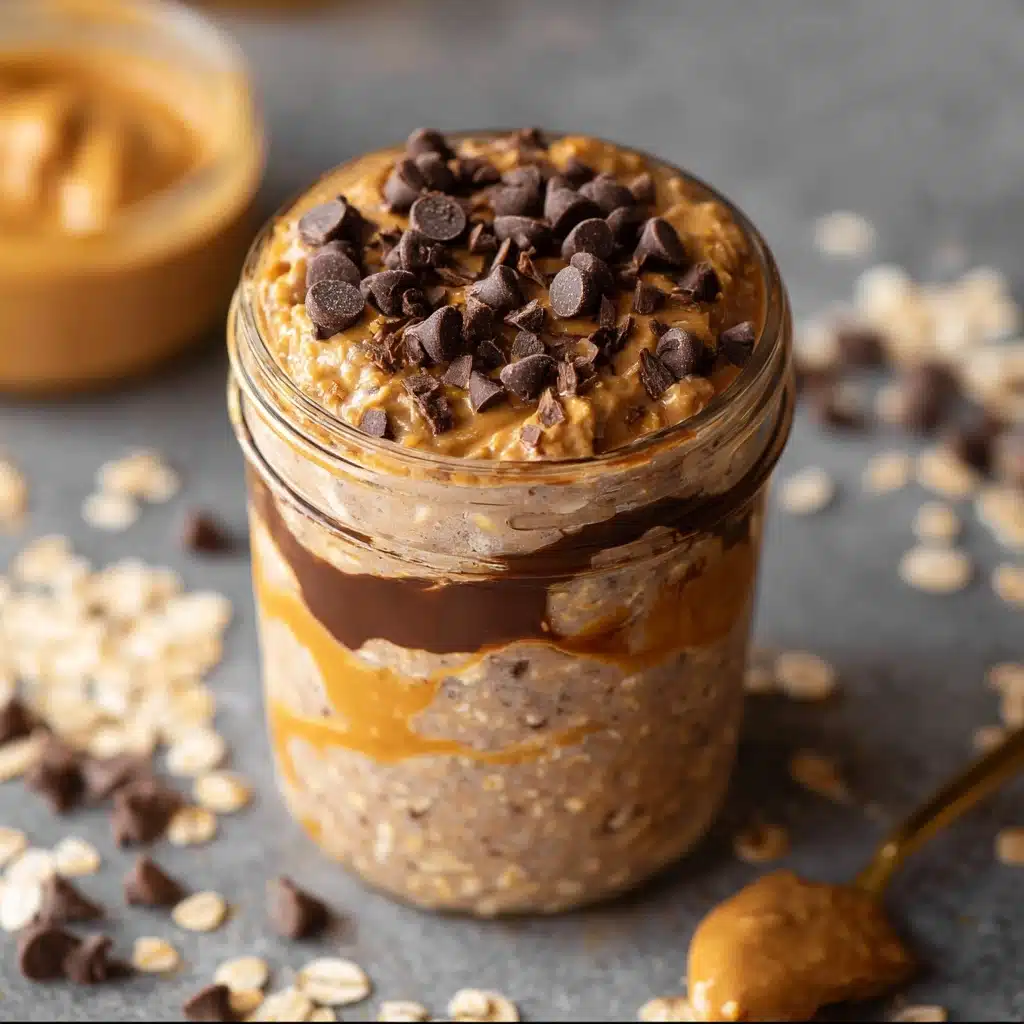 Chocolate Peanut Butter Overnight Oats Recipe