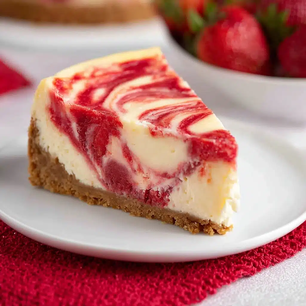 Strawberry Swirl Cheesecake Recipe - Recipe Image