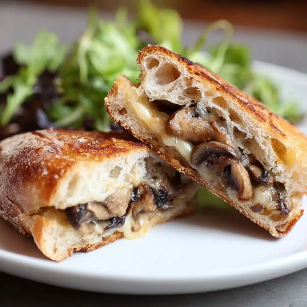 Caramelized Mushroom and Onion Melt Sandwich Recipe - Recipe Image