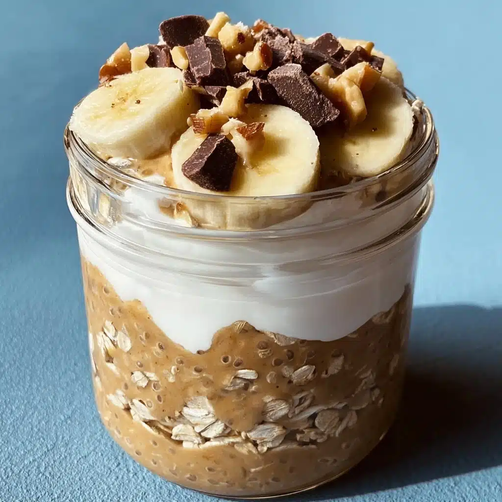 High-Protein Peanut Butter Overnight Oats Recipe - Recipe Image