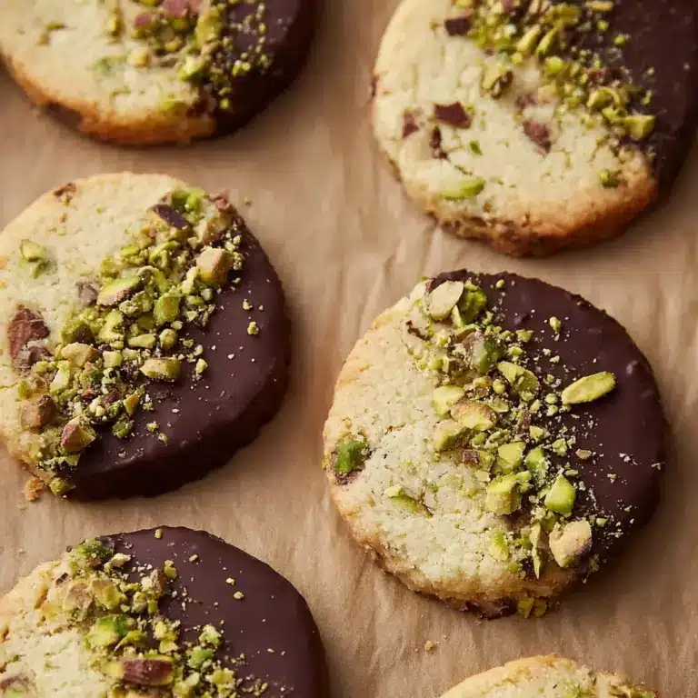 Pistachio Shortbread Cookies Recipe