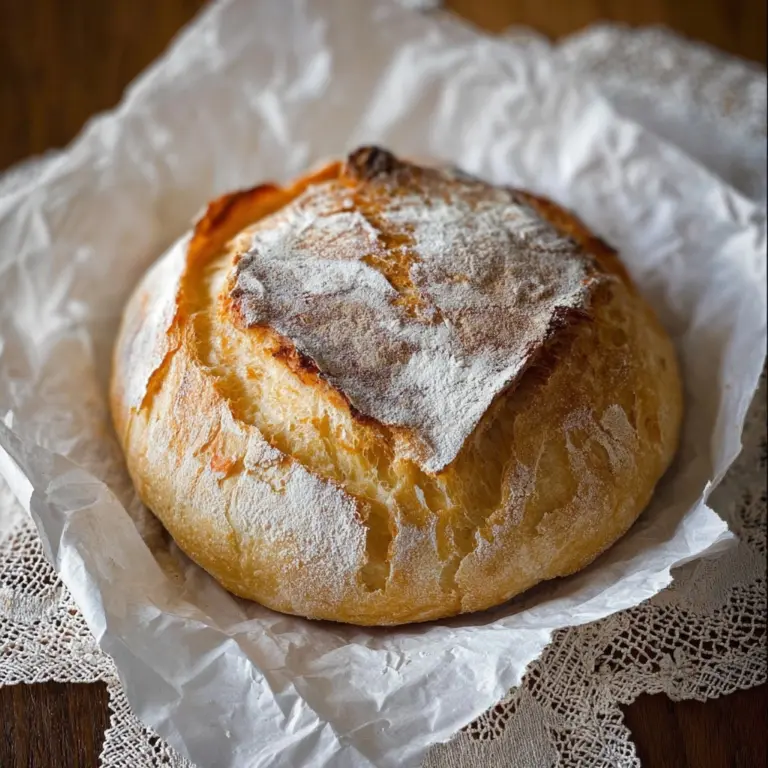 No Knead Sourdough Bread for Beginners Recipe