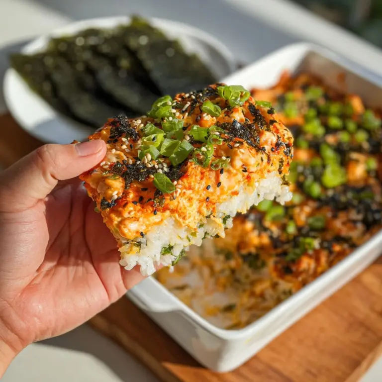 Salmon Sushi Bake Recipe
