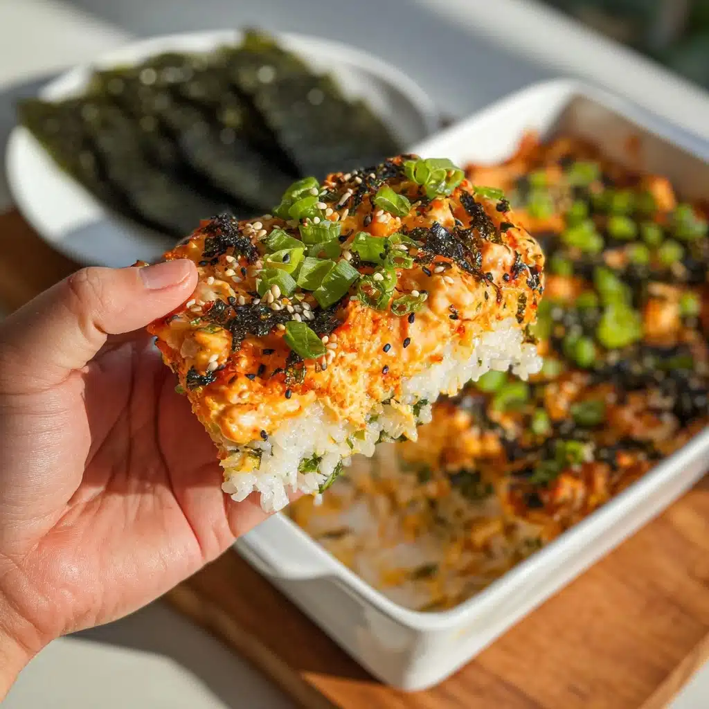 Salmon Sushi Bake Recipe