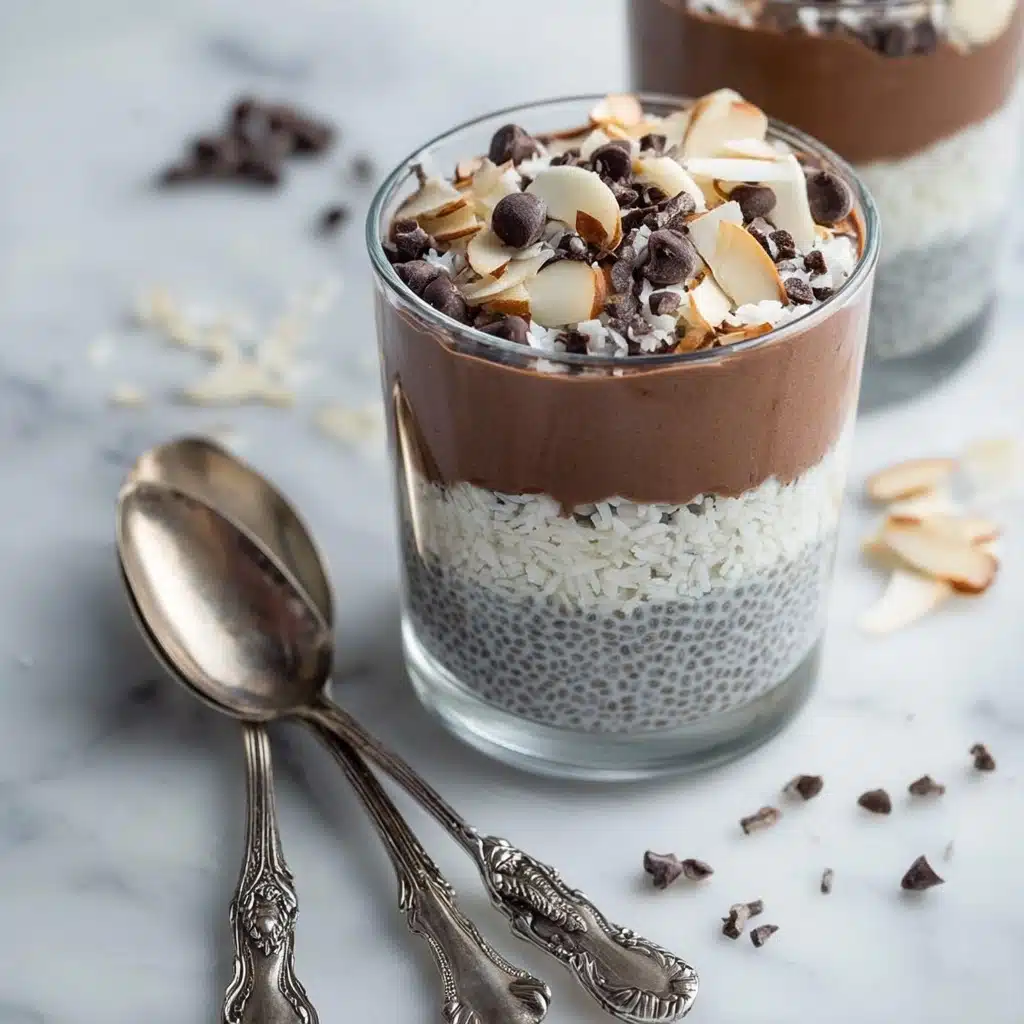 Almond Joy Overnight Chia Pudding Recipe - Recipe Image