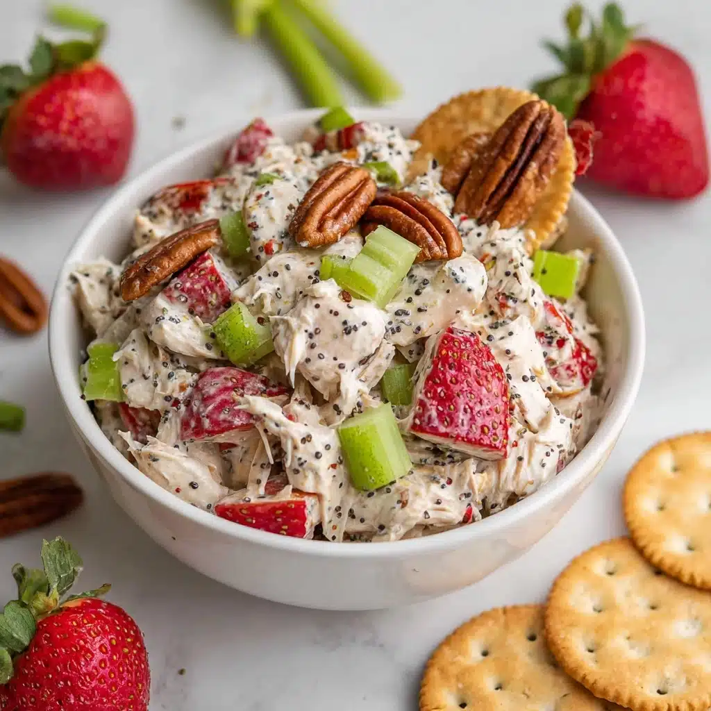 Strawberry Pecan Poppy Seed Chicken Salad Recipe - Recipe Image