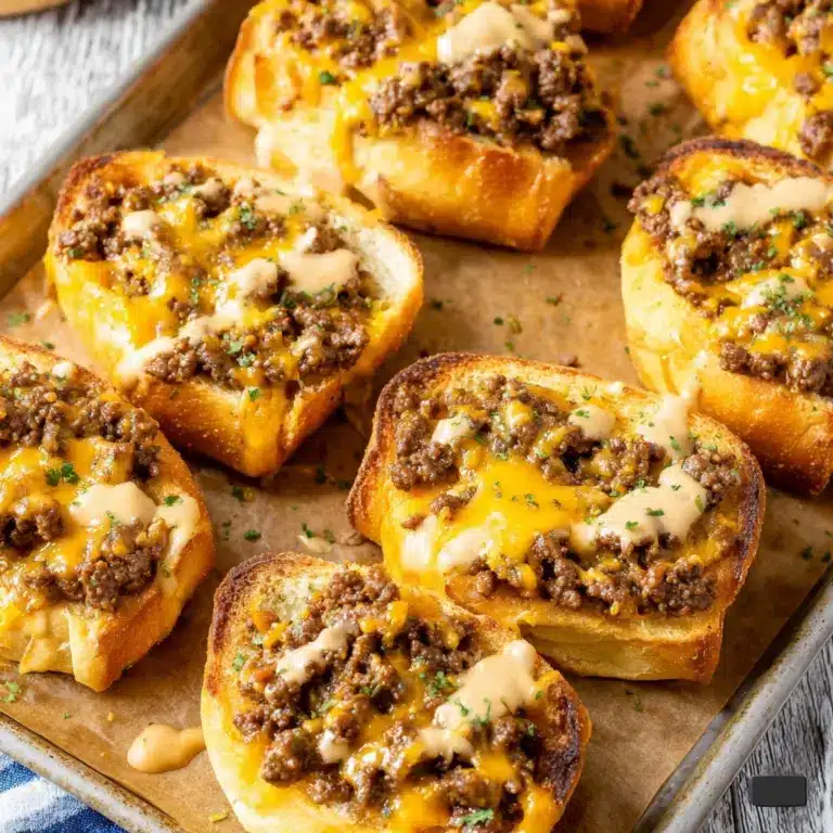 Cheeseburger Texas Toast Recipe