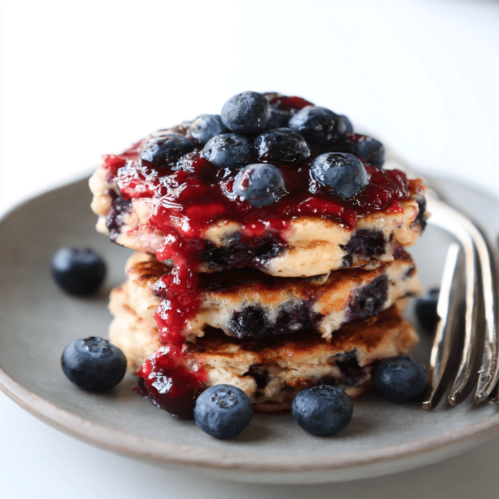 Blueberry Banana Pancakes Recipe - Recipe Image
