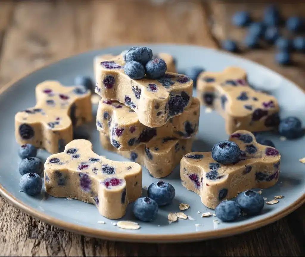 Peanut Butter Banana Blueberry Dog Treats Recipe