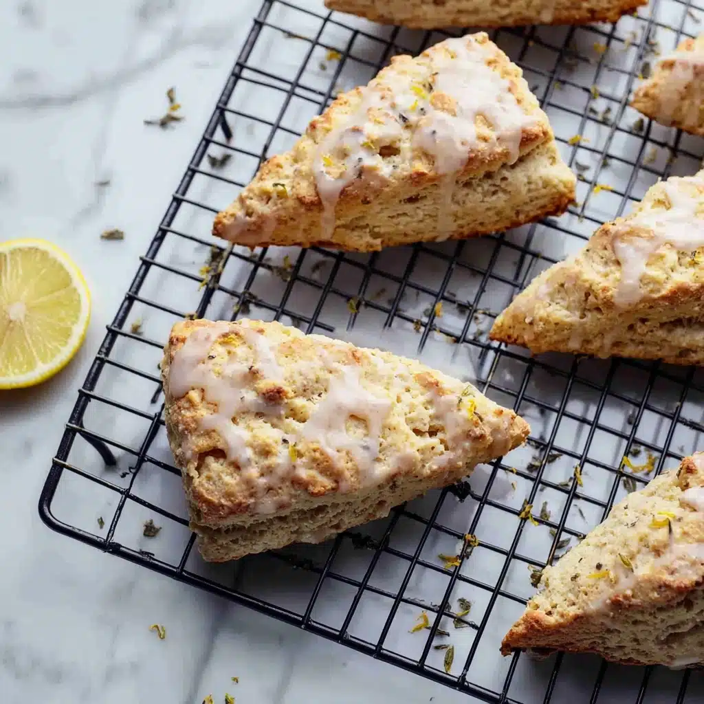 Lavender Lemon White Chocolate Scones Recipe - Recipe Image
