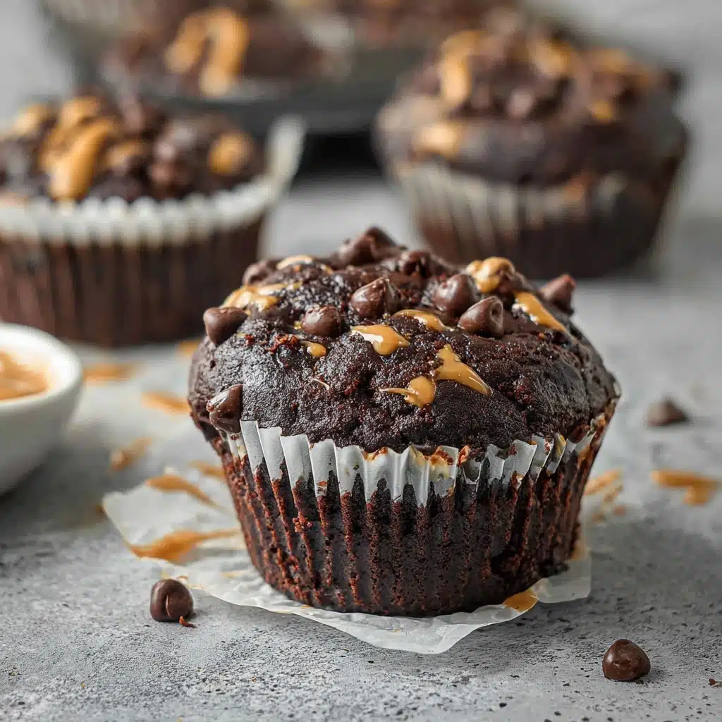 Chocolate Peanut Butter Muffins Recipe - Recipe Image