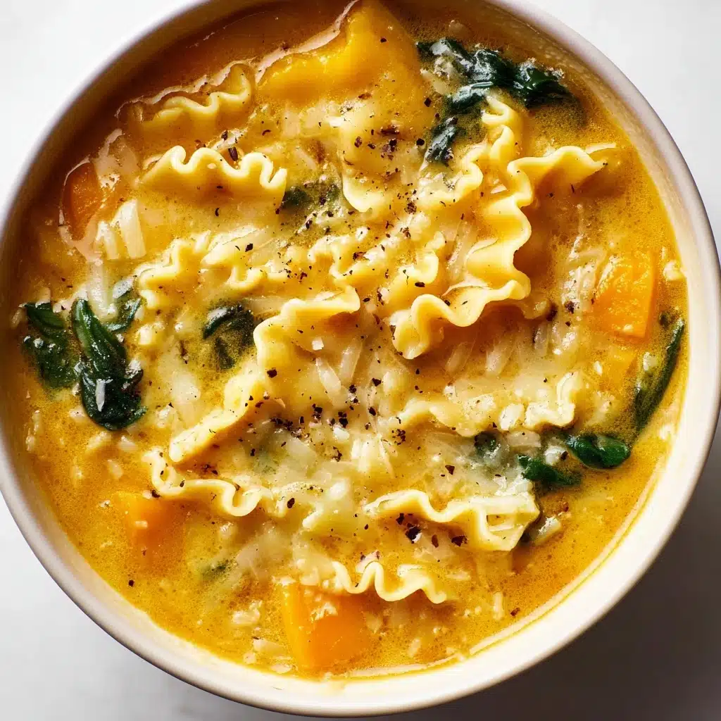 Butternut Squash Lasagna Soup with Kale & Mozzarella Recipe - Recipe Image
