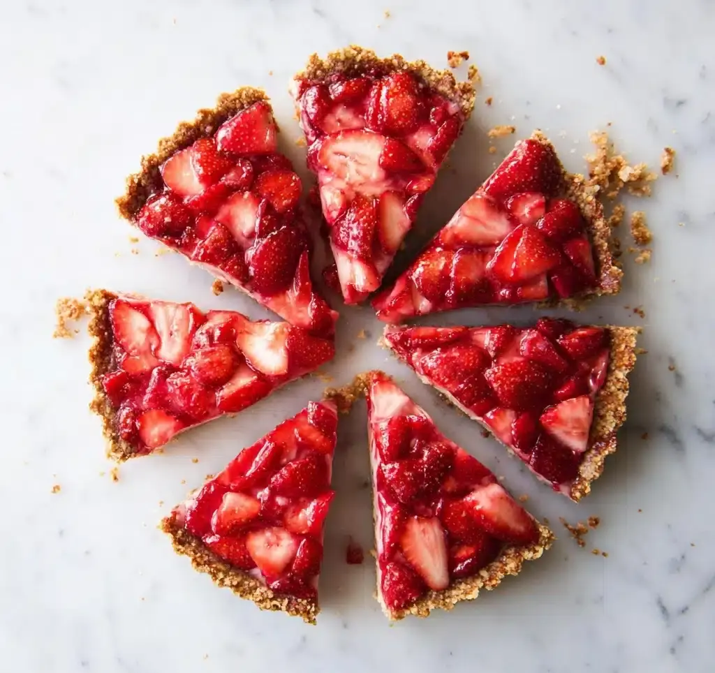 Sprouted Spelt Strawberry Rhubarb Tart Recipe