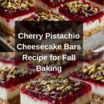 Heavenly Cherry Pistachio Cheesecake Bars Recipe