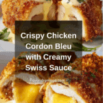 Chicken Cordon Bleu with Swiss Cheese Sauce is delicious Recipe