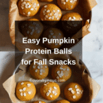 Pumpkin Protein Balls Recipe