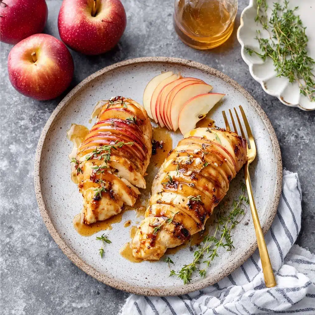 Maple Glazed Apple and Brie Stuffed Chicken Recipe - Recipe Image