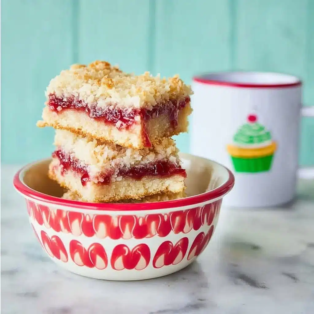 Raspberry Coconut Bars Recipe - Recipe Image