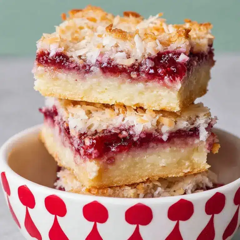 Raspberry Coconut Bars Recipe