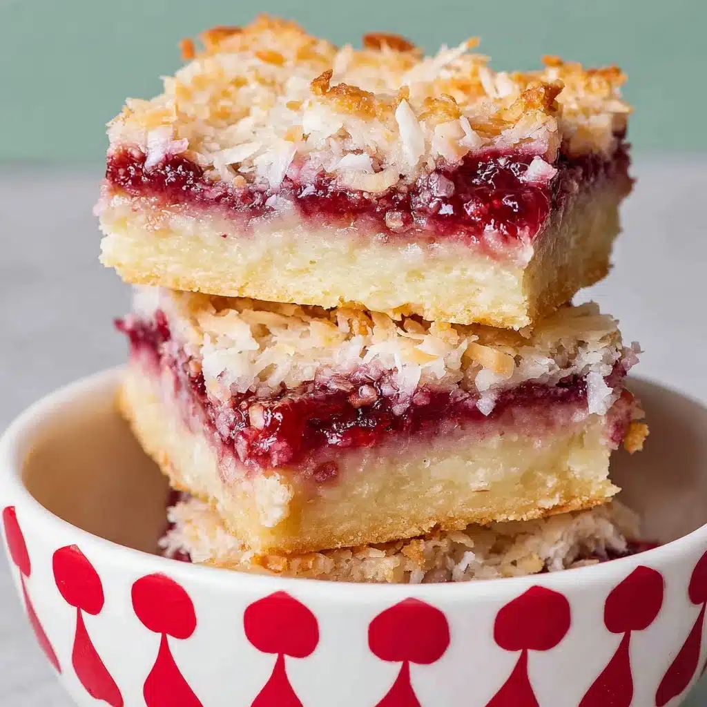 Raspberry Coconut Bars Recipe