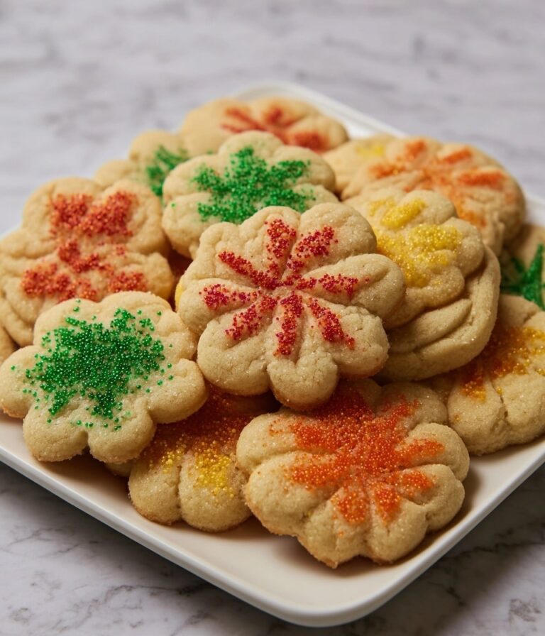Autumn Cream Cheese Spritz Cookies Recipe