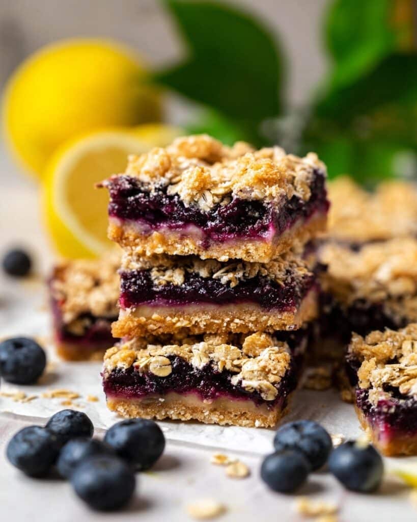 Vegan Blueberry Breakfast Bars Recipe