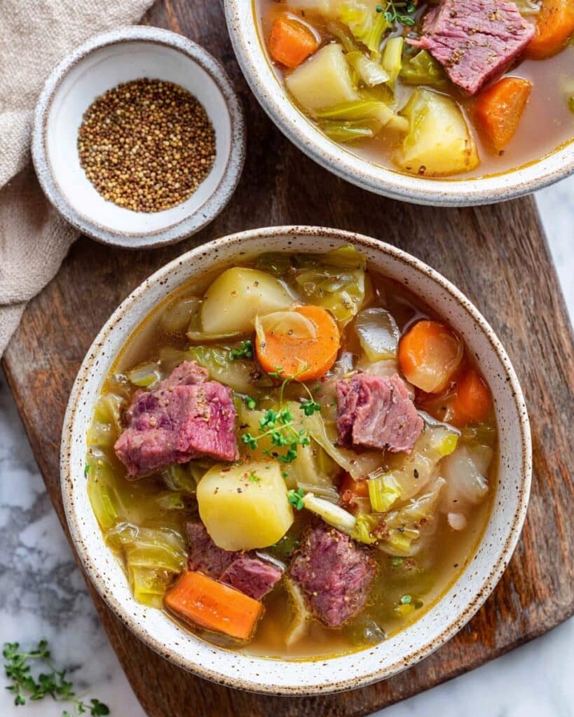 Slow Cooker Corned Beef and Cabbage Stew Recipe