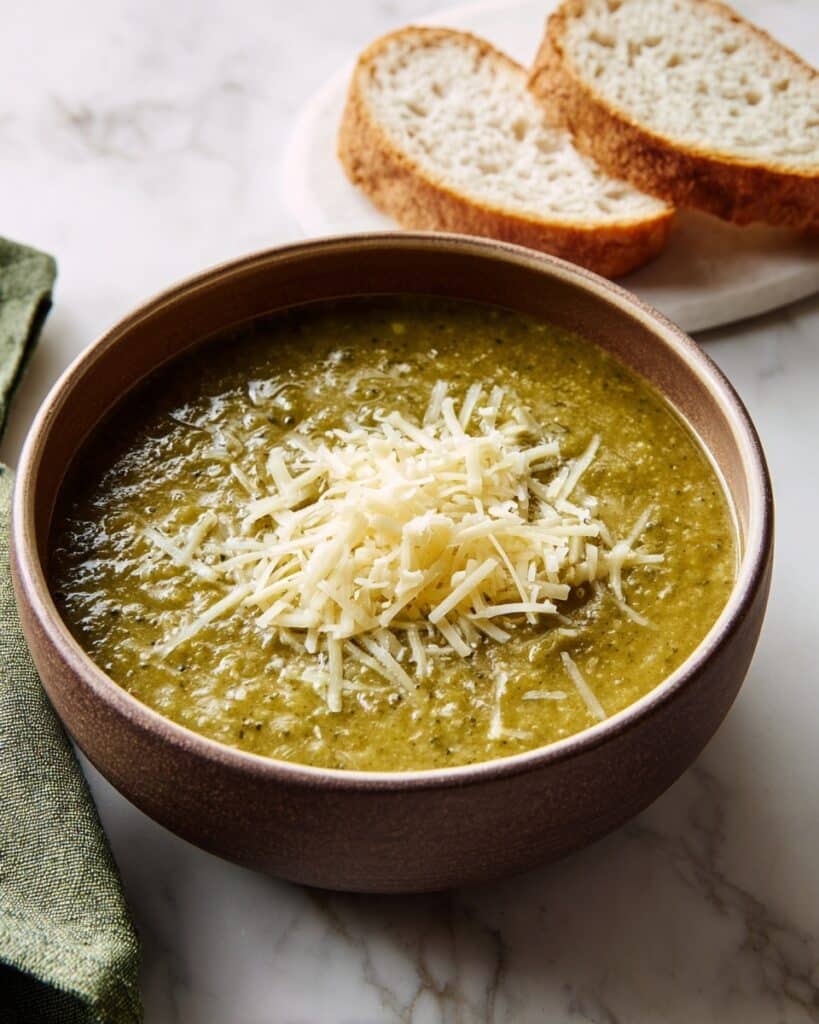 Healthy Broccoli Cheddar Soup With White Beans Recipe