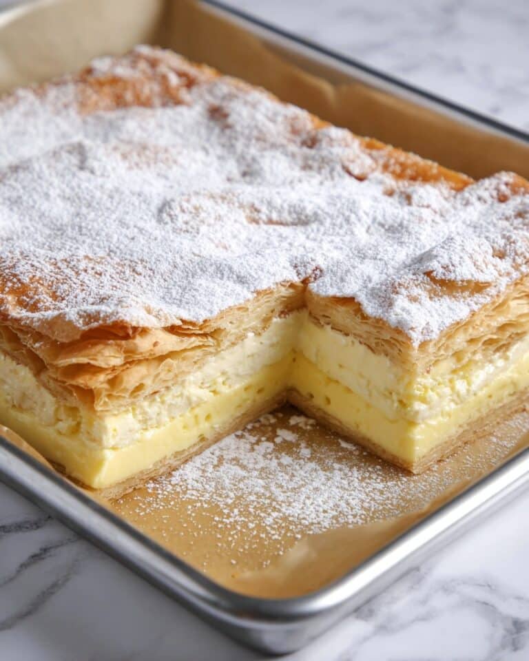 Vanilla Custard Cream Squares Recipe