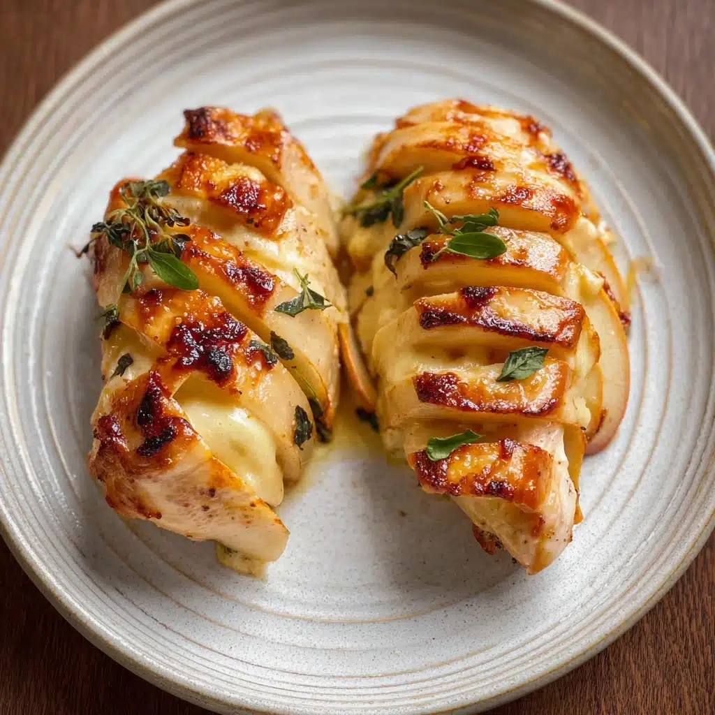 Maple Glazed Apple and Brie Stuffed Chicken Recipe
