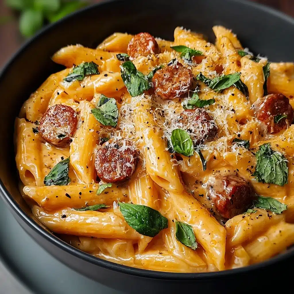Creamy Cajun Sausage Pasta That's Comfort Food Bliss Recipe - Recipe Image