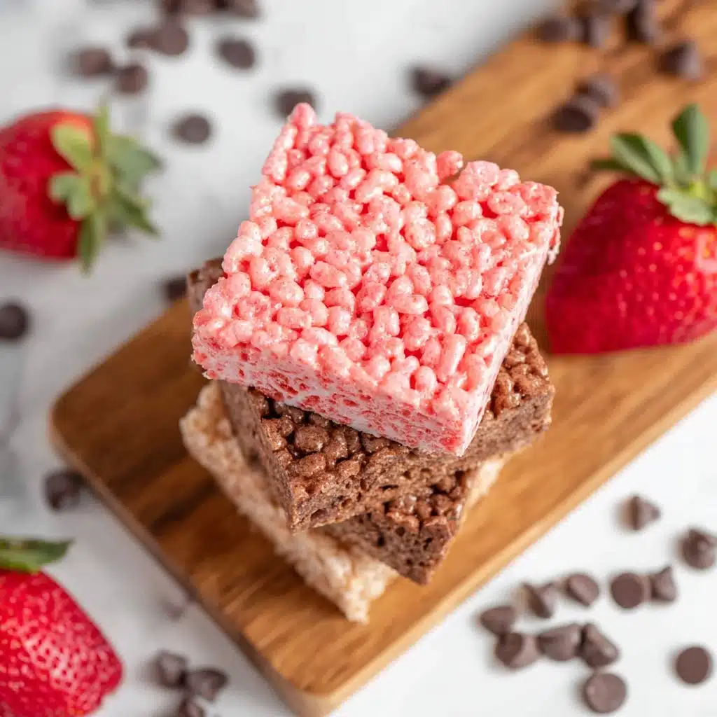 Neapolitan Rice Krispies Treats Recipe - Recipe Image