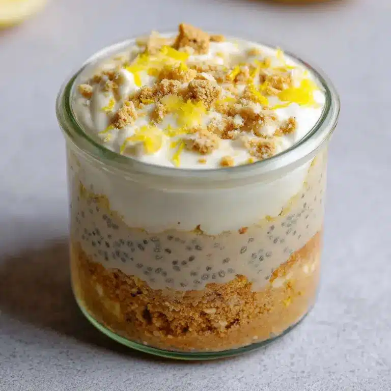 Lemon Cheesecake Overnight Oats Recipe