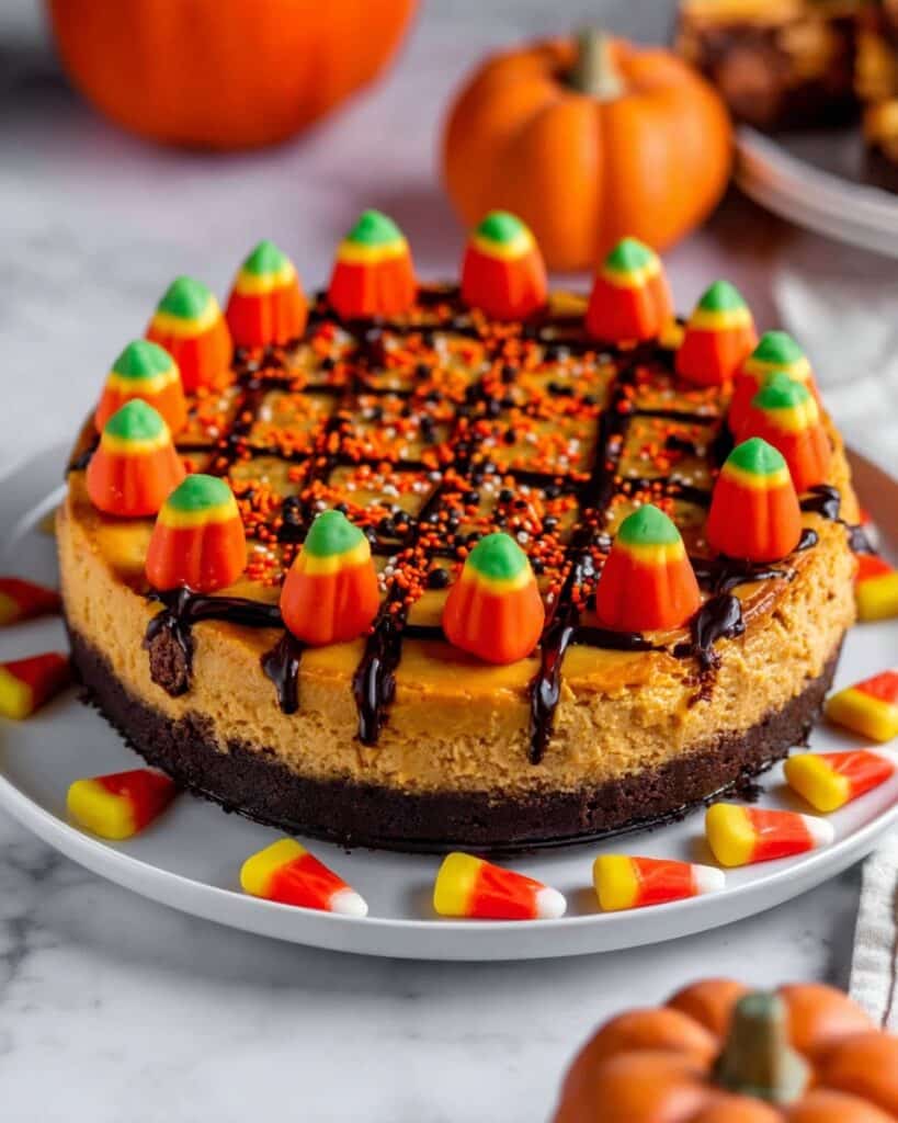 Halloween Pumpkin Cheesecake Recipe