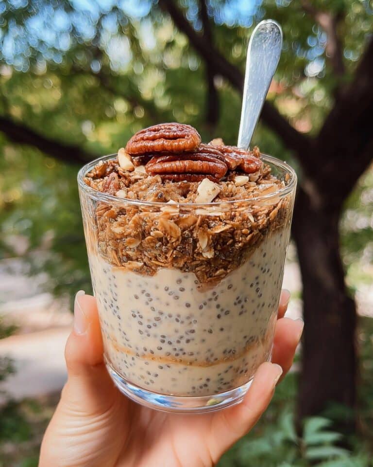 Pecan Coffee Cake Overnight Oats Recipe