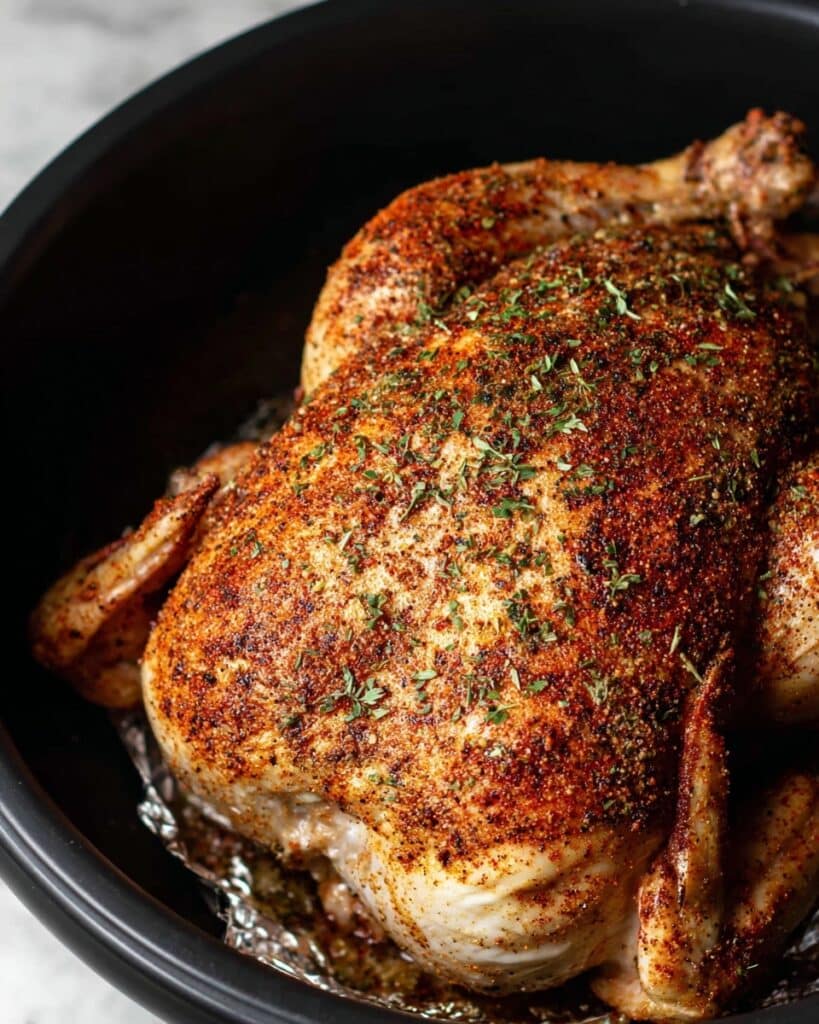 Slow Cooker Whole Chicken with Savory Gravy Recipe