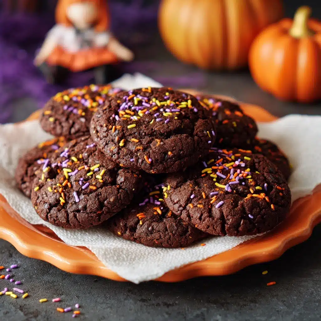 Halloween Chocolate Chocolate Chip Cookies Recipe - Recipe Image