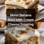 Moist Banana Bars with Cream Cheese Frosting Recipe